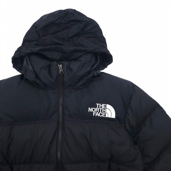 THE NORTH FACE Short Nuptse Jacket Puffer Jacket M Black Nylon THE NORTH FACE Short Nuptse Jacket Puffer Jacket M Black Nylon
