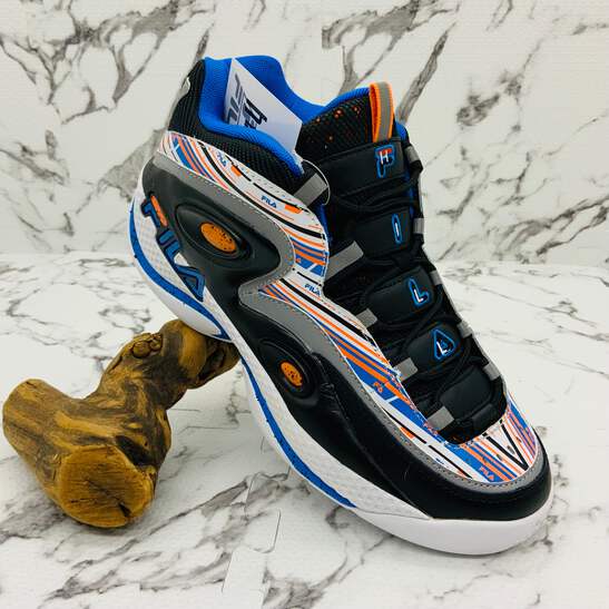 Men's Fila Grant Hill 3 White | Black | Blue | Orange Sneakers NWT