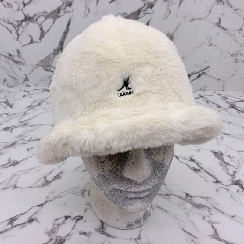 Men's Kangol Off White Faux Fur Fuzzy Casual Bucket Hat NWT | eBay