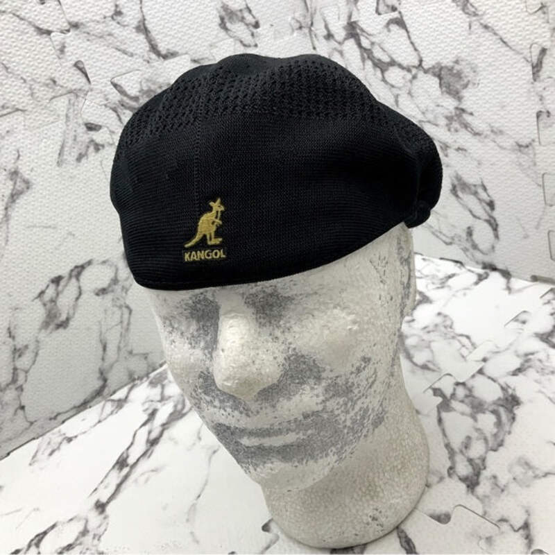 Men's Kangol Black | Gold Tropic 504 Ventair Casual Hat NWT &