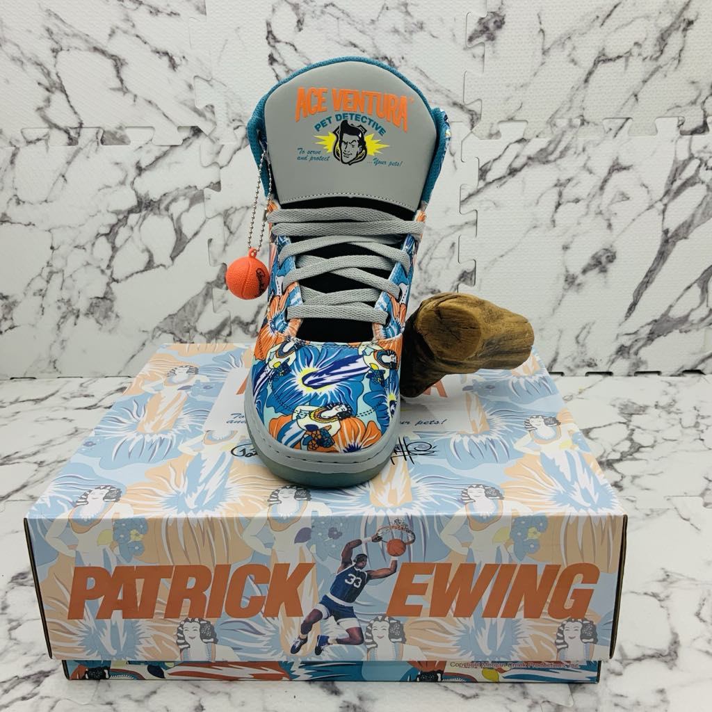 Men's PATRICK EWING 33 HI X ACE VENTURA Grey | Sky Blue | Orange
