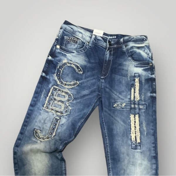 Men's Cipo & Baxx CD431 Mid Blue Denim Pants NWT | eBay