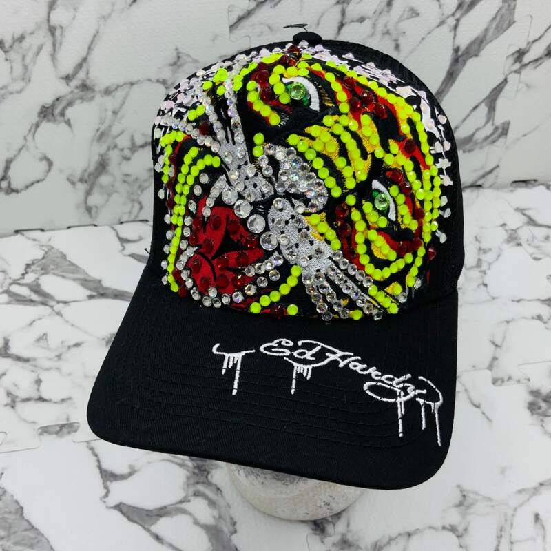 Ed Hardy RHINESTONE PANTHER TRUCKER ハット○送料無料○ ED HARDY RHINESTONE PANTER TRUCKER HAT – AKIRA
