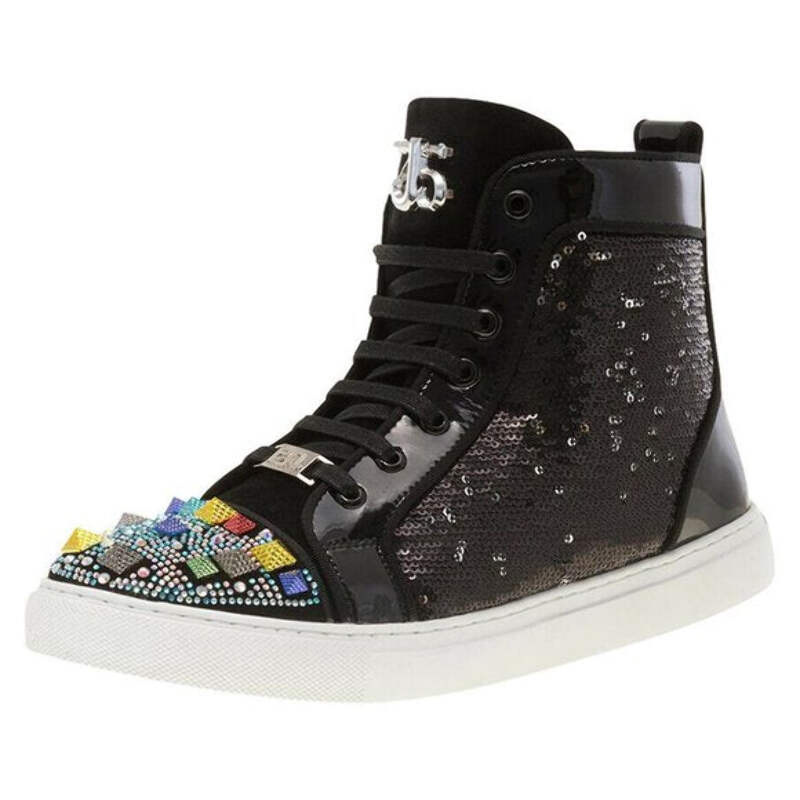 Men's J75 By Jump Cromwell Black Sequins High Top Sneaker