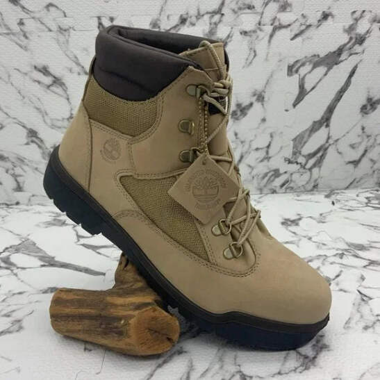 Men\'s Beige Timberland Heritage 6 in Waterproof Field Boots NWT Men main image 3