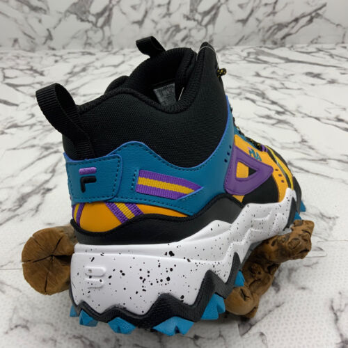 Men's Fila Oakmont Tr Mid Black | Turquoi | Purple | Yellow
