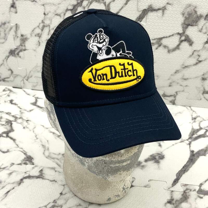 Von Dutch Blue and Yellow Trucker Hat Vondutch Blue Gold Trucker Hat - Etsy main image 4