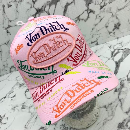 【Von Dutch】 ボンダッチ Pink Truckerr ユニセックスキャップ Von Dutch】 ボンダッチ Pink Truckerr ユニセックスキャップ