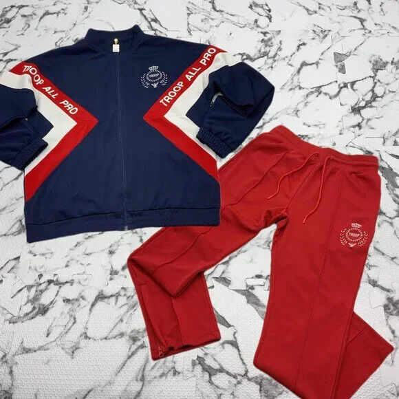 ウェア oops pat market TROOP EXCITEMENT Men's Troop Navy | Red | White Tracksuit NWT | eBay