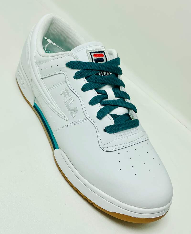 Men's Fila Original Fitness Duo White | Turquoise Sneakers NWT | eBay