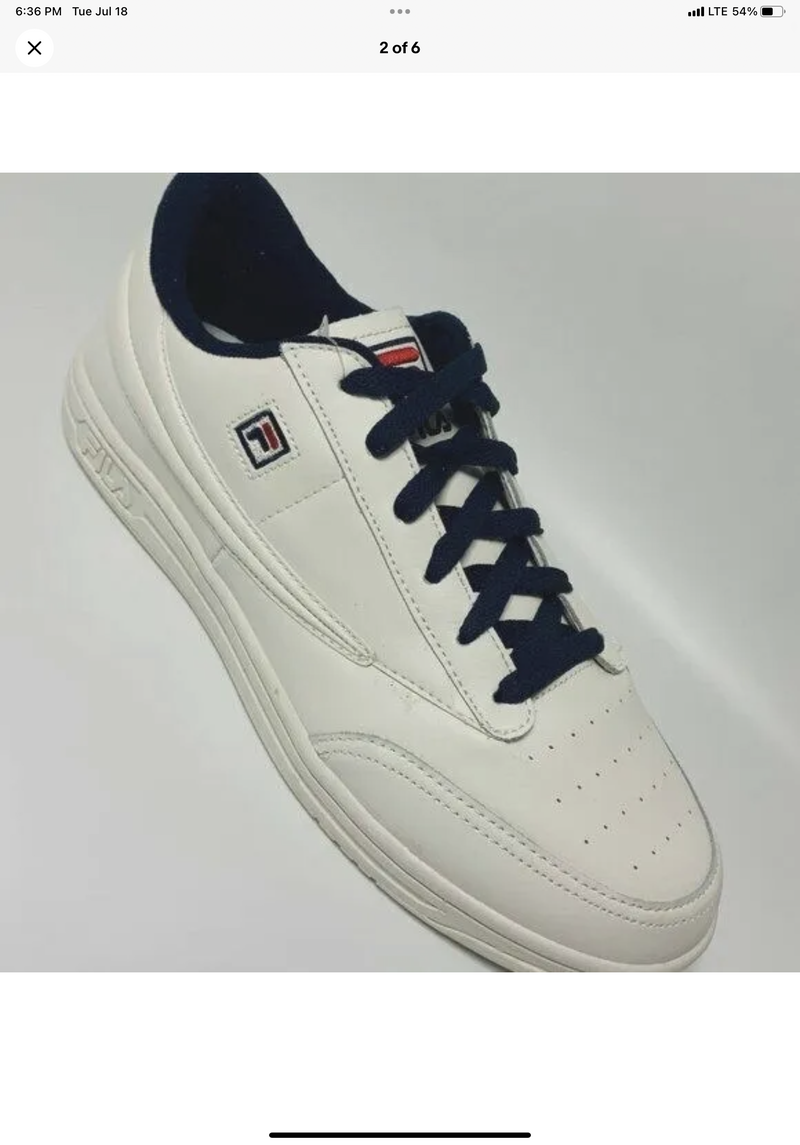 Men’s Fila Tennis 88 Gardenia Navy Red Sneakers NWT Men main image 4