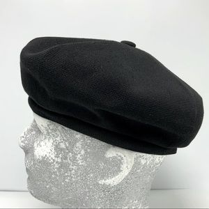 KANGOL BAMBOO JAX BERET ブラック L ユニセックス Men's Kangol Bamboo Jax Beret Black | White Casual Hats NWT