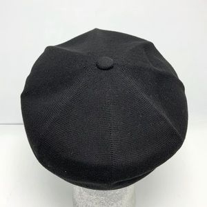 KANGOL×Hellrazor Black XLsize Men's Kangol Bamboo Jax Beret Black | White Casual Hats NWT