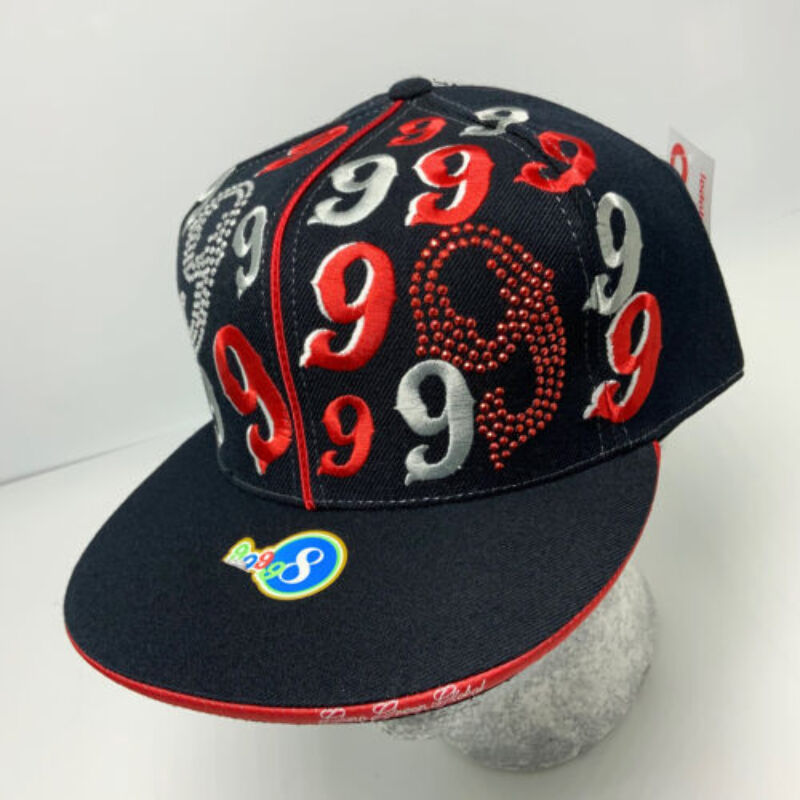 Gino Green Global Black | Red | White | Gray Studded 59FIFTY Hat