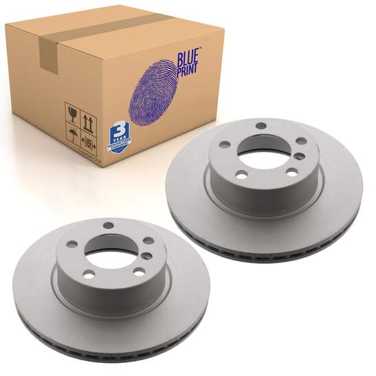 Pair of Front Brake Disc Fits BMW OE 34116792217 Blue Print