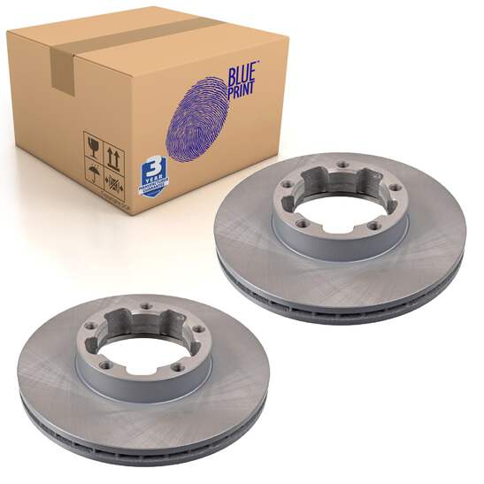 リンダ Pair of Front Brake Disc Fits Nissan Cabstar Trade Urvan