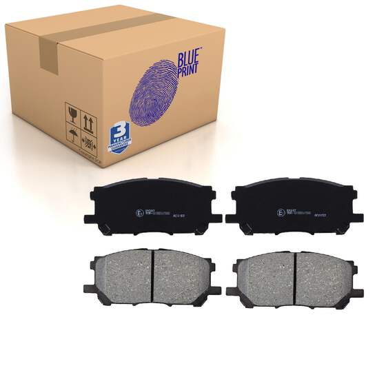 バイイー Front Brake Pads Tarago Set Kit Fits Toyota 04465-28490 Blue