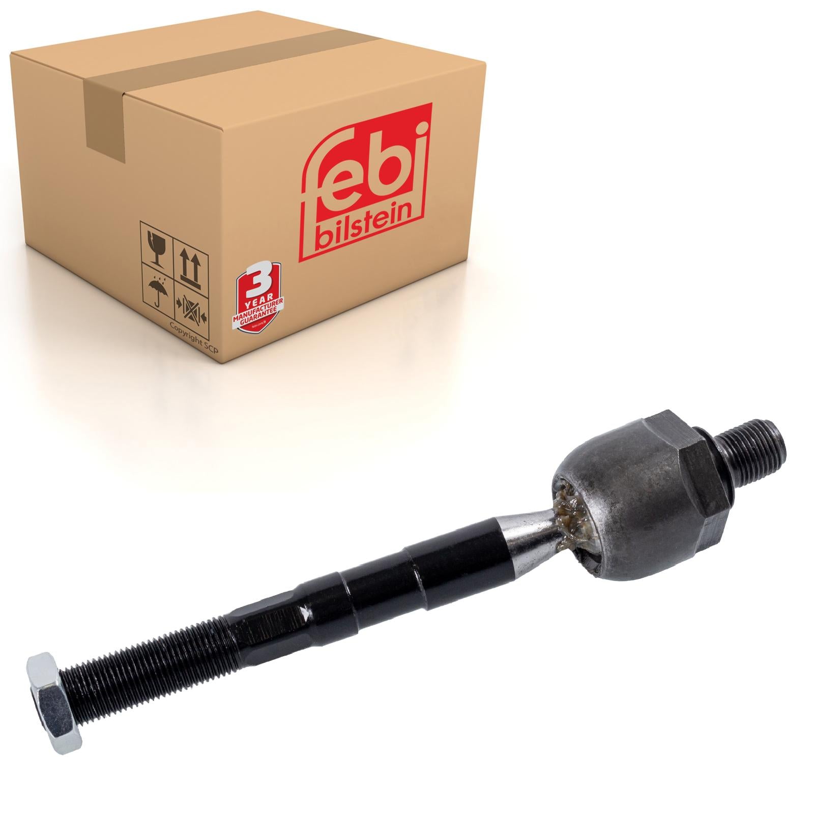 febi bilstein 30091 Inner Tie Rod without tie rod end pack of one with nut