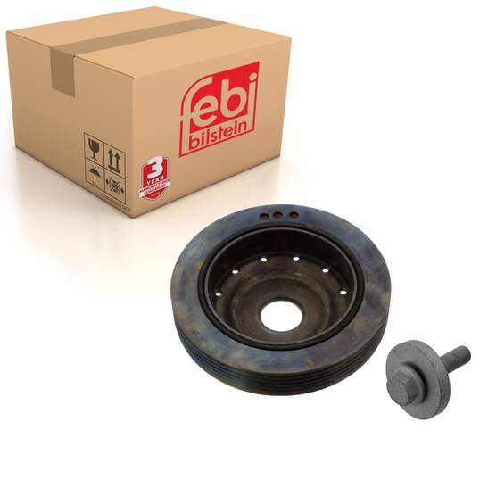 Decoupled Crankshaft Pulley Inc Bolt Fits Renault Clio ...