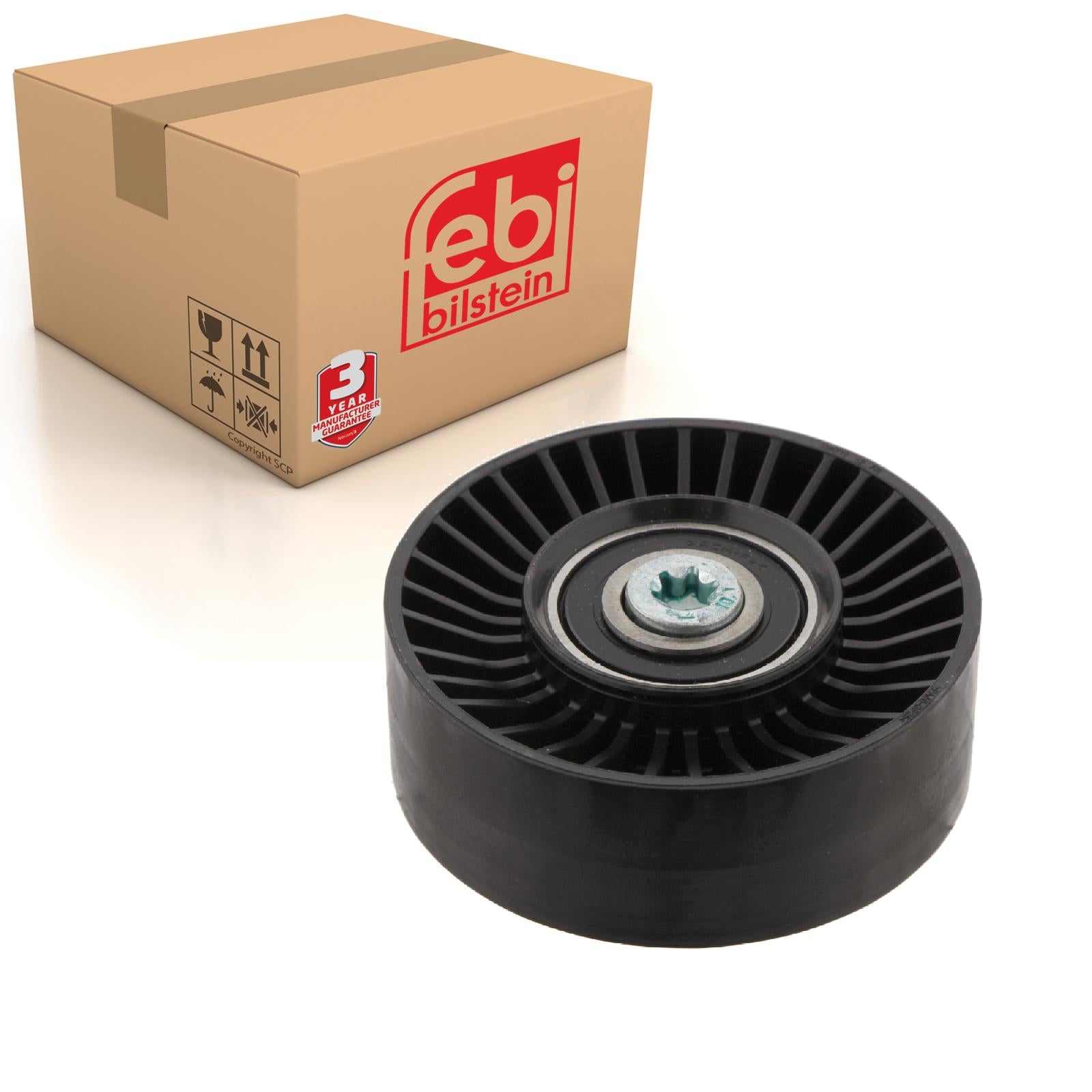 pack of one febi bilstein 30120 Idler Pulley for auxiliary belt