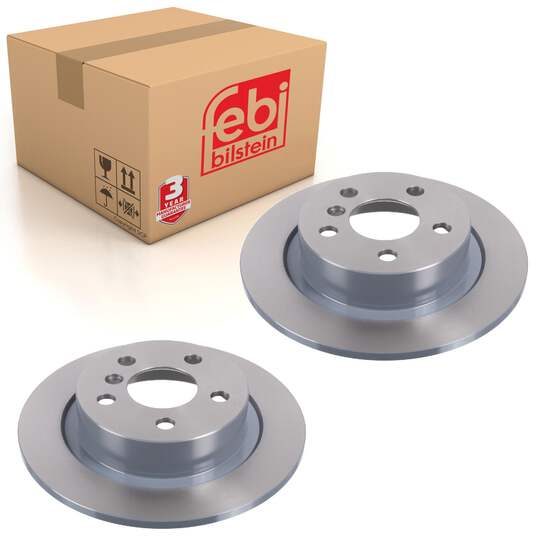 【LL】 Pair of Rear Brake Disc Fits Mini OE 34216799367 Febi 104105