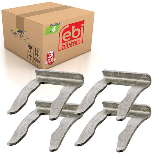 4x Rear Brake Hose Clips Clamps Fits VW Golf Mk4 Mk5 Mk6 Polo Audi A3