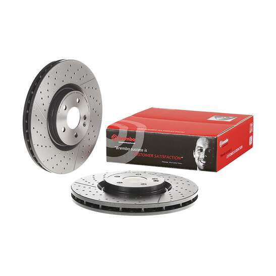 Front Brake Disc x2 350mm Fits Mercedes A Class CLA GLA