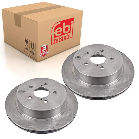 リクエスト Pair of Rear Brake Disc Fits Subaru OE 26700SG000 Febi