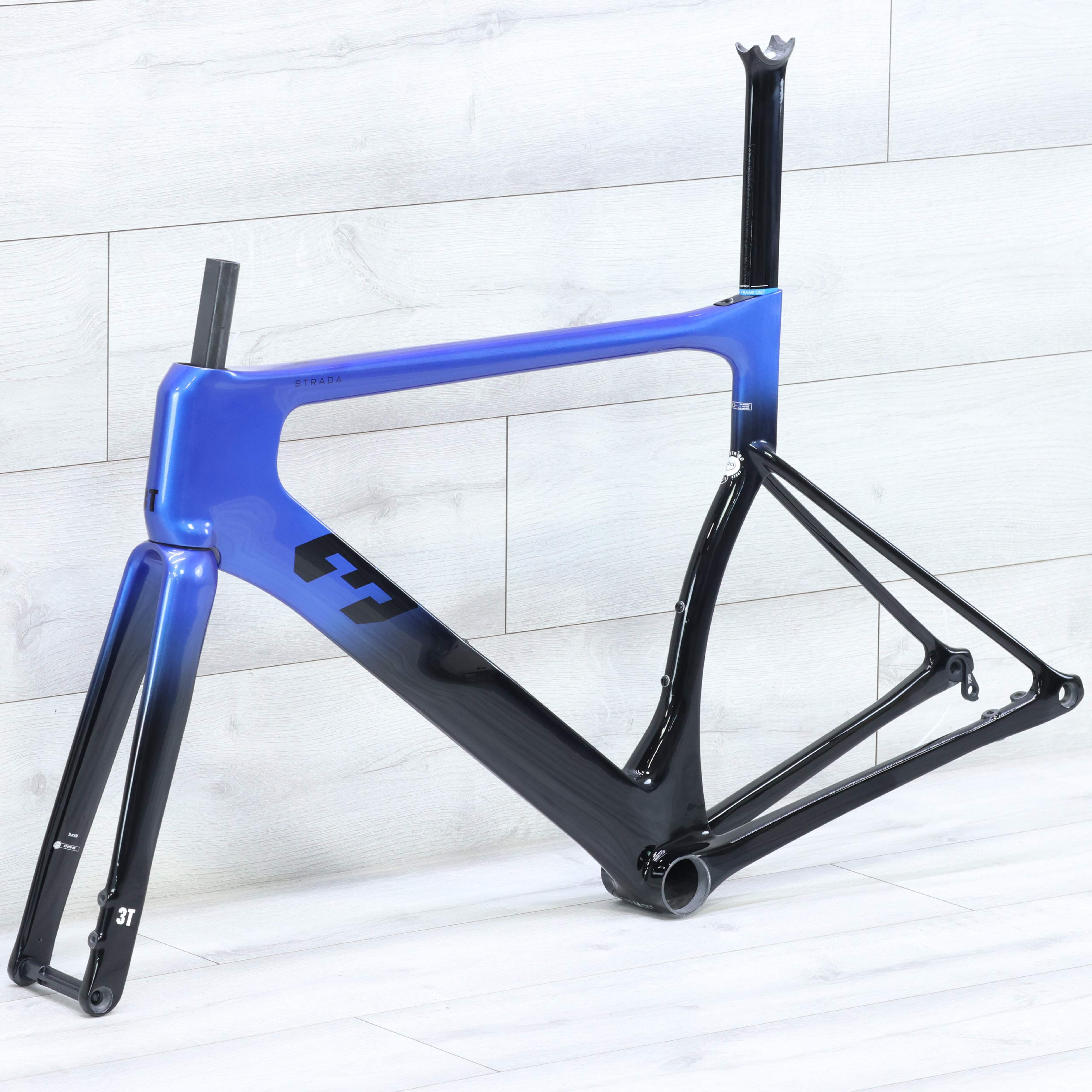 3T Strada 1x Disc Brake Aero Road Bike Frameset 700c Navy