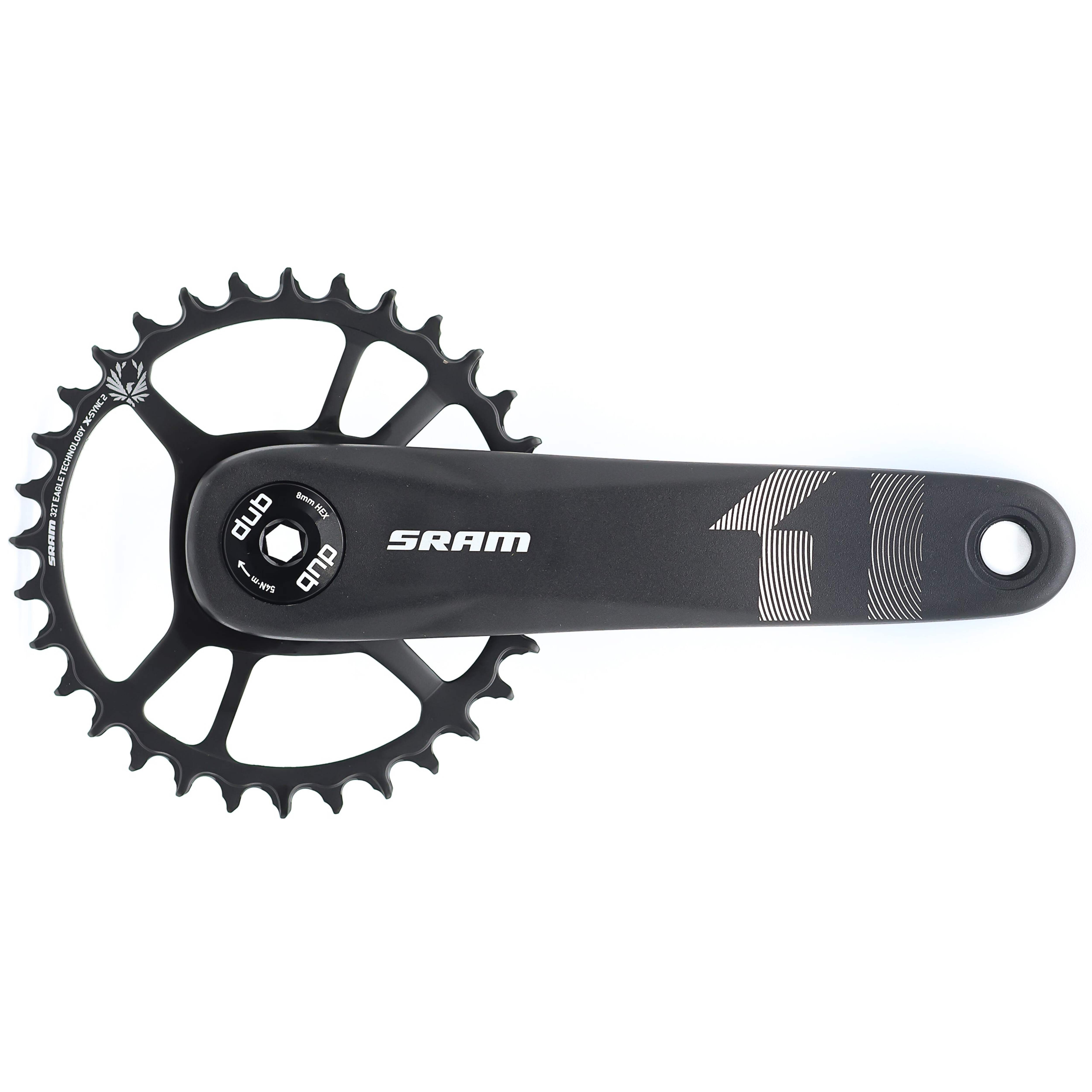 Pédalier Sram X0 Carbone 1x - 32 Dents - 175mm - Axe Dub - Occasion
