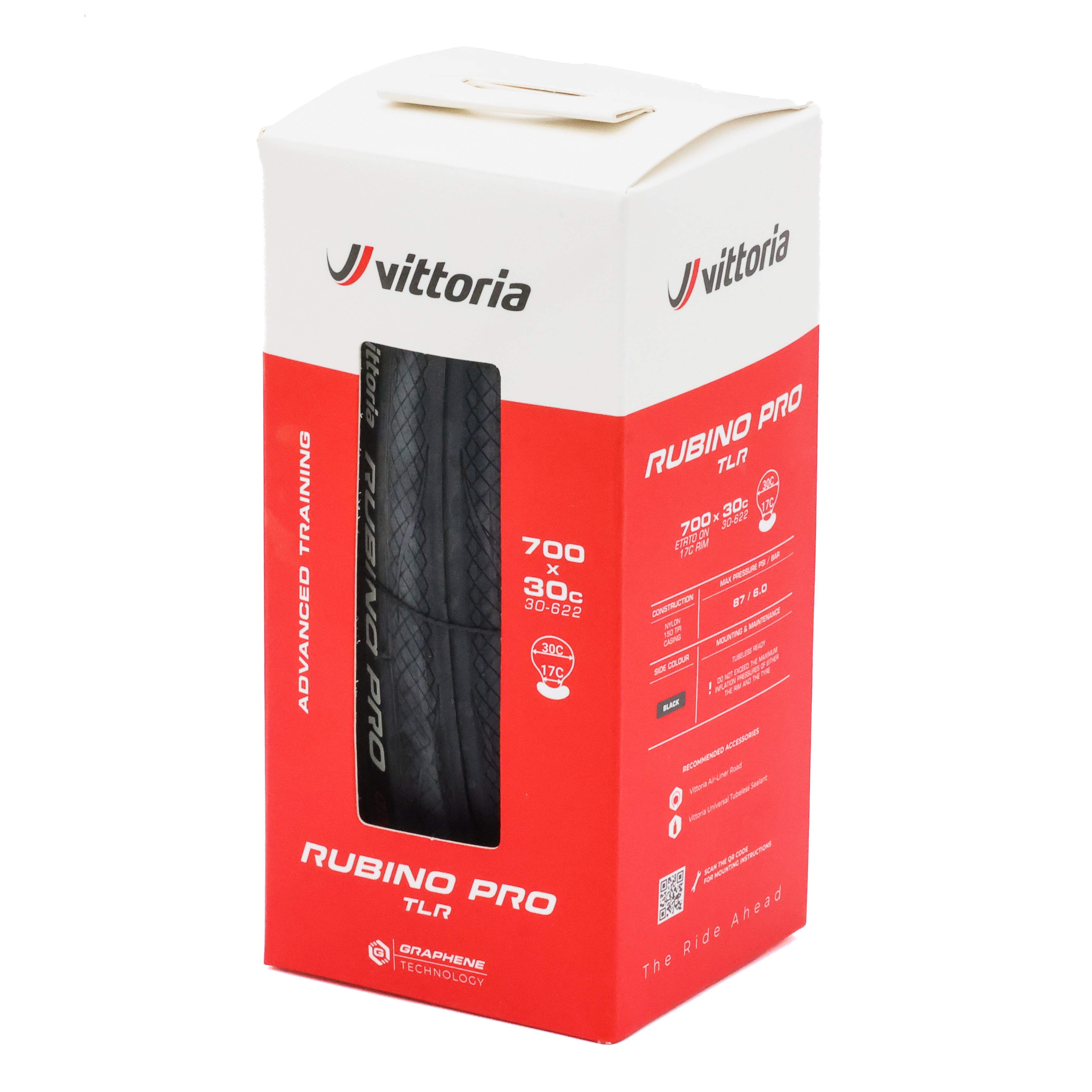 Vittoria Rubino Pro IV TLR G2.0 700x30c Tubeless Road Tire 150TPI