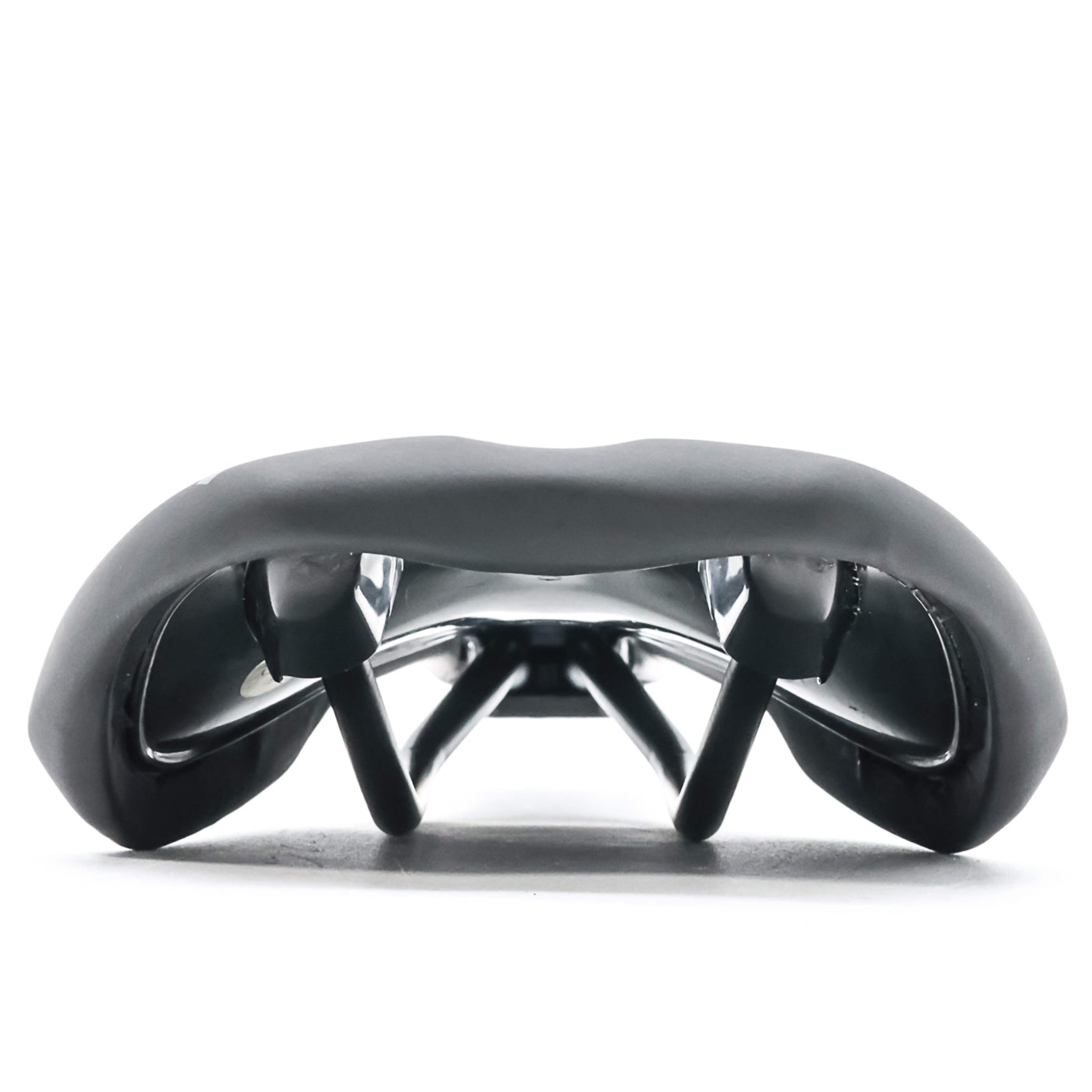 Selle De Course Italia Boost X3 - Vélo Route - Noir - Simili Cuir - Fabriquée En Italie