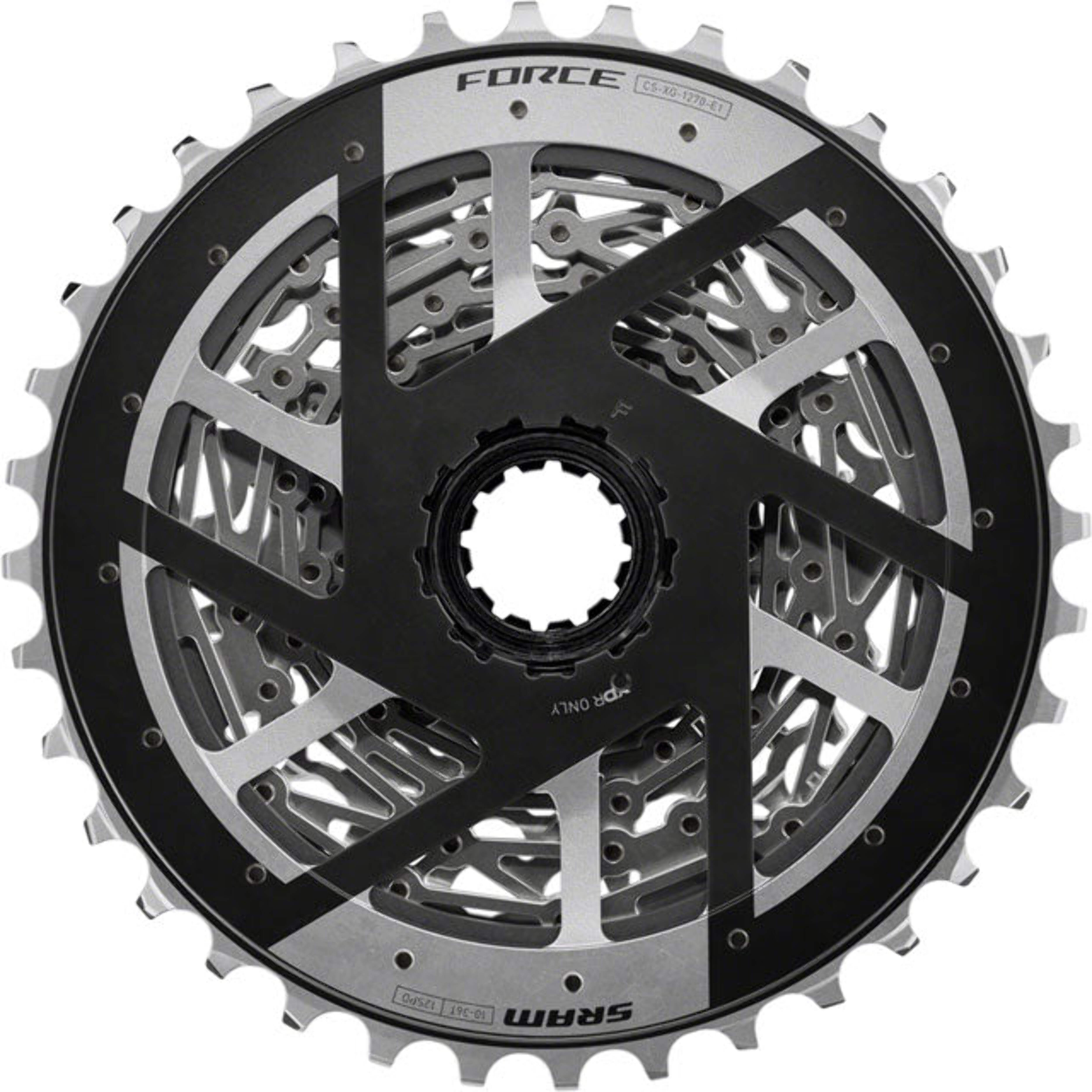 SRAM Force XG-1270 Cassette - 12-Speed, 10-36t, Silver, For XDR