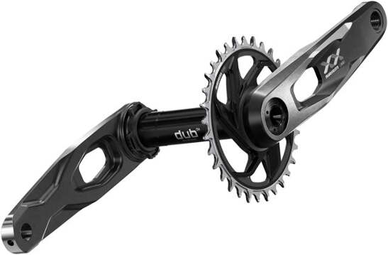 SRAM XX Downhill T-Type Crankset - 7-Speed, 34t 6mm Offset