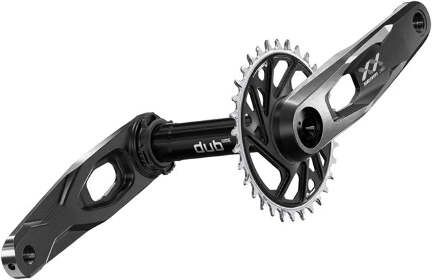 SRAM XX Downhill T-Type Crankset - 7-Speed, 34t 3mm Offset