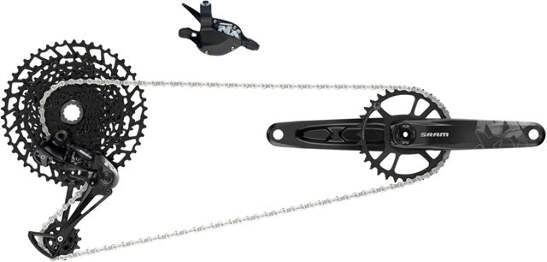 SRAM NX 175mmクランク SRAM NX Eagle Groupset: 175mm 32 Tooth DUB Crank, Rear Derailleur