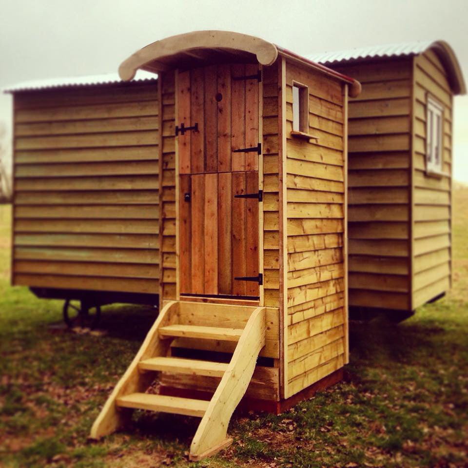 Wooden Compost Toilet, Solid Wood Flatpack Dry Composting Toilet, Wheelie Bin