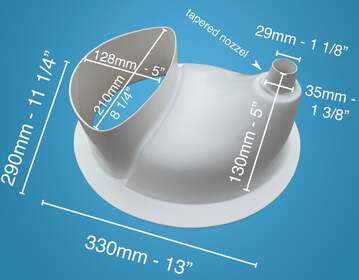 Complete Urine Separator for Compost Toilet, ABS Plastic Urine Diverter, Dry Loo image 6