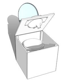 Urine Diverter for Dry Composting Toilet. Plastic Wee Separator (Separett Privy) image 13