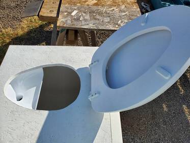 Urine Diverter for Dry Composting Toilet. Plastic Wee Separator (Separett Privy) image 15