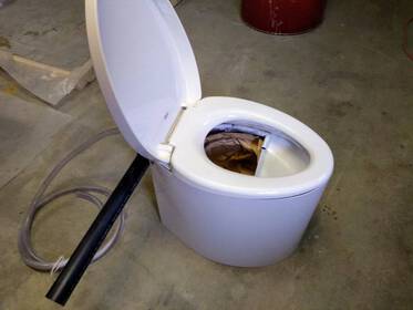 Urine Diverter for Dry Composting Toilet. Plastic Wee Separator (Separett Privy) image 18