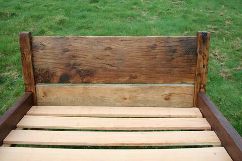 Handcrafted Rustic Wooden Bed Frame – Reclaimed Wood Design for a Natural Look - image 3