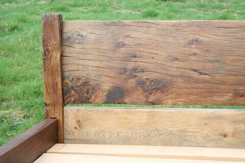 Handcrafted Rustic Wooden Bed Frame – Reclaimed Wood Design for a Natural Look - image 6