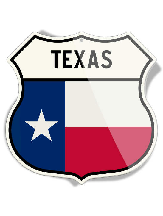 Elektroplate Texas State Flag In Shape Of Texas All Metal - Foto 6