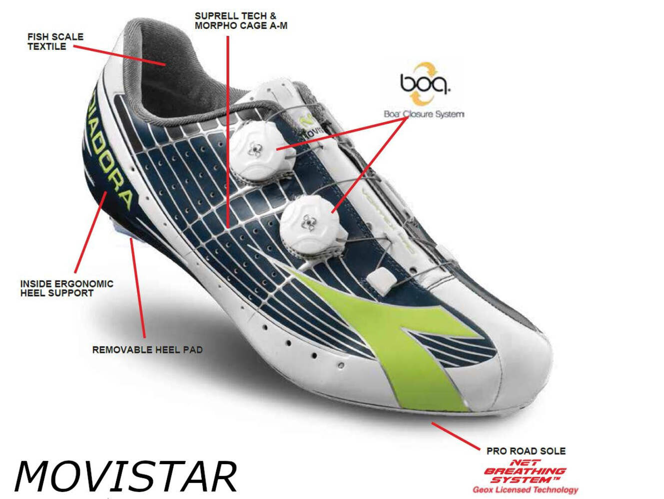 Diadora Vortex-Pro Carbon Sole Cycling Shoes - Picture 6 of 6
