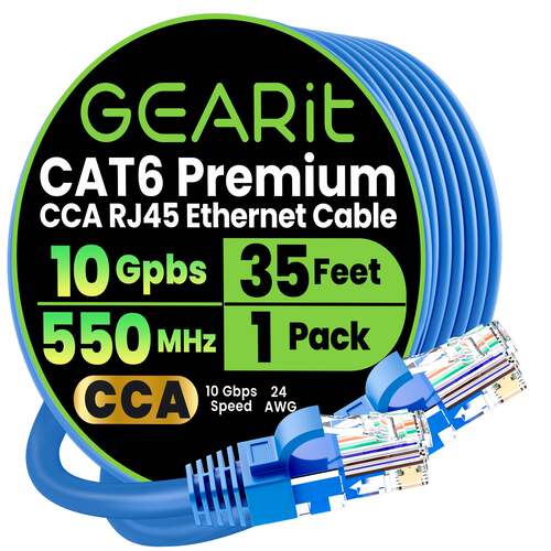 Ethernet Cable Cat 6 RJ45 CCA Network Internet Cable UTP Blue