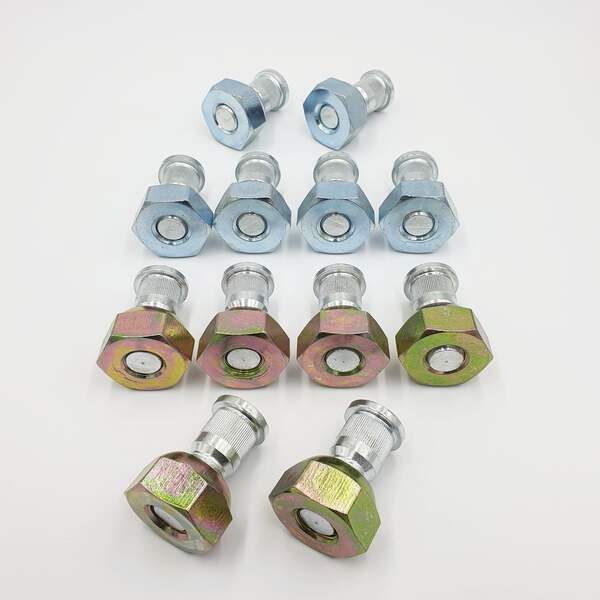 12x Wheel Nut + Stud Front 6 Right + 6 Left for ISUZU NPR NQR NPR