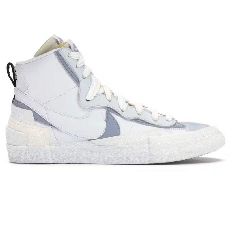 NIKE BLAZER MID/SACAI 6.5 UK ホワイト/グレー Nike Blazer Mid sacai White Grey | eBay