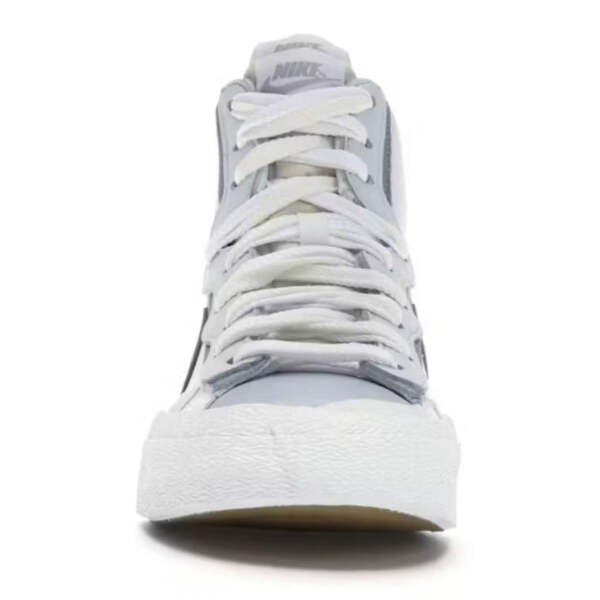 Nike Blazer Mid sacai White Grey | eBay