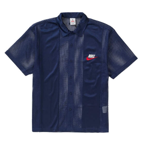 Supreme メッシュシャツ 52 M ネイビー Supreme Nike Mesh S/S Shirt Navy | eBay